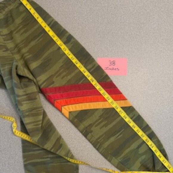 Aviator Nation Camo 5 Stripe Jogger Sweatpants - Picture 6 of 7